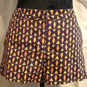 H& M shorts diamond print